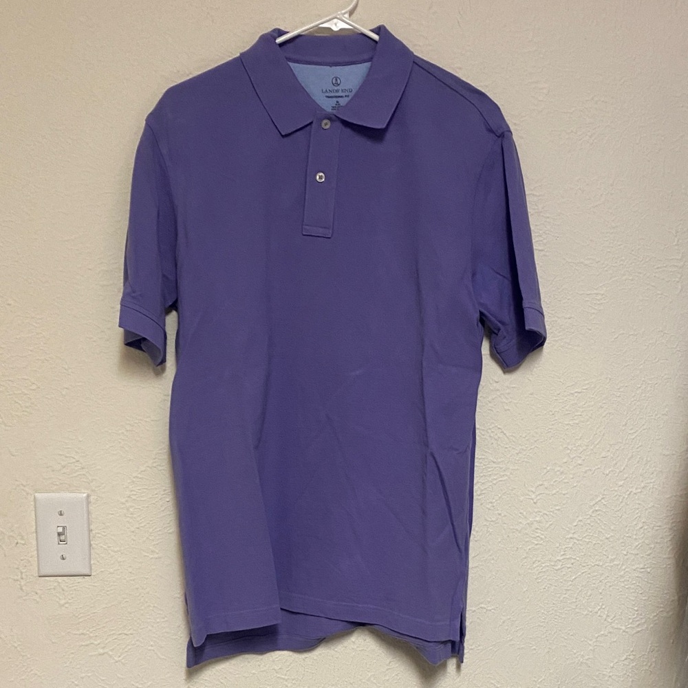 Lands' End Classic Purple Polo Shirt